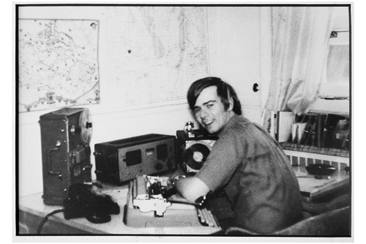 Peter Mansbridge photo in Churchill, Manitoba, in 1969.