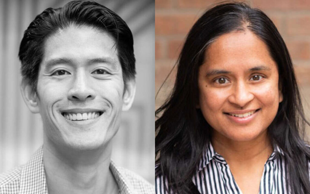 Professors Darrell Tan and Sharmistha Mishra.