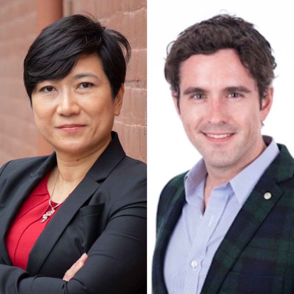 Composite image of Emily Seto and Daniel Grace